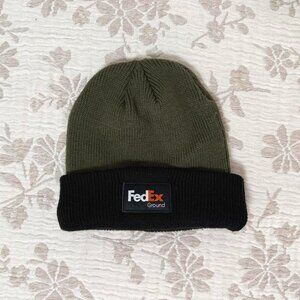 vintage FedEx work beanie hat